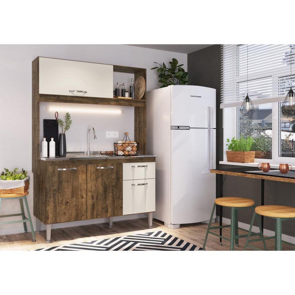 Cozinha Compacta IRM Katy 4 Portas e 1 Gaveta Itaúba