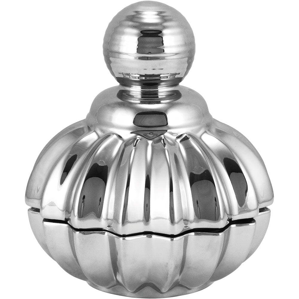 ARGEL POTICHE 20x18x18cm CERÂMICA PRATA