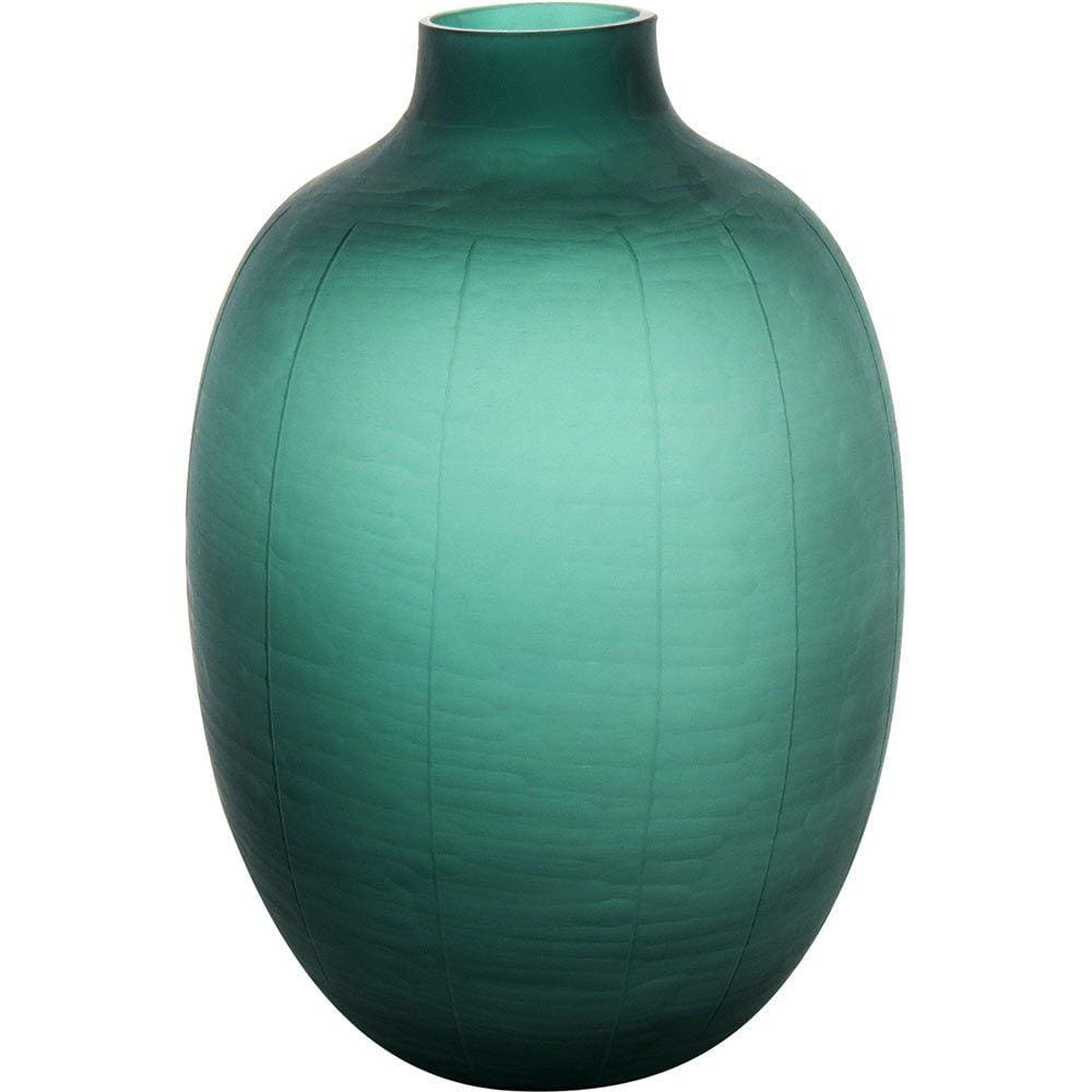 ALEIXO VASO 38x25x25cm VIDRO VERDE