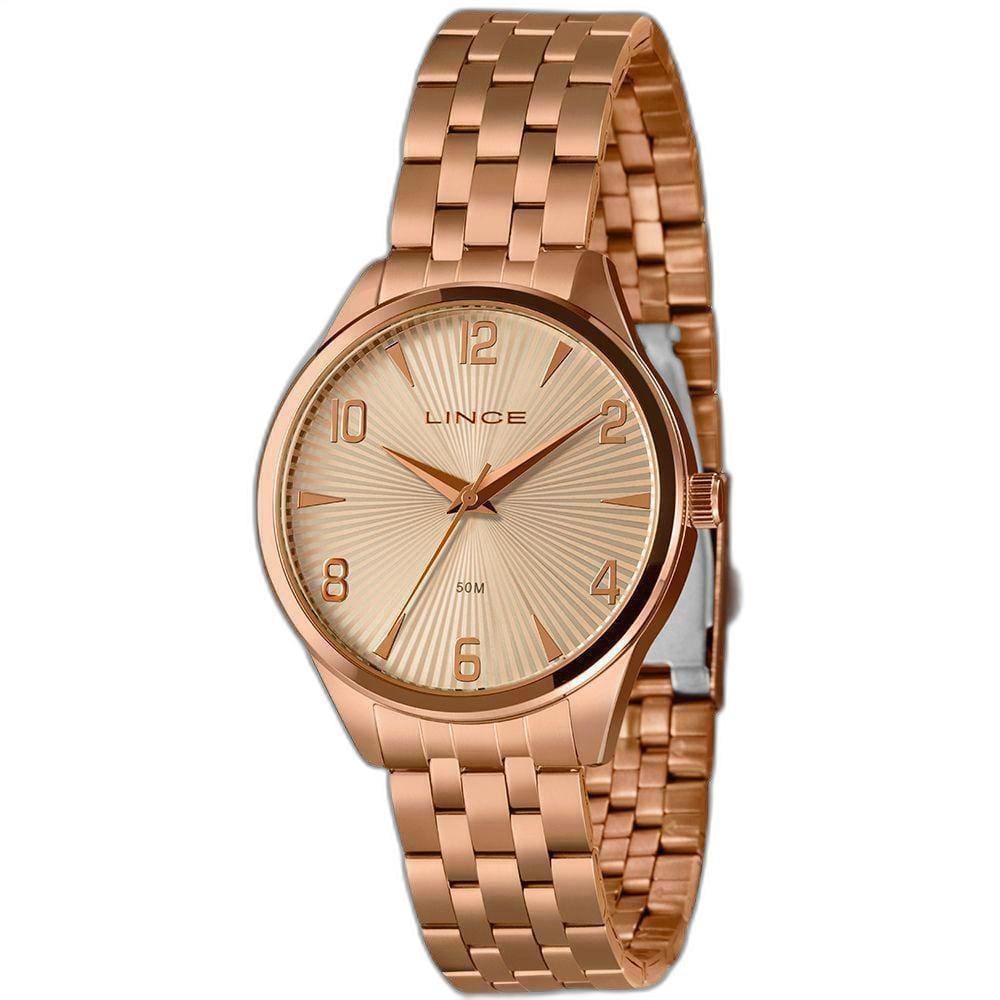 Relógio Feminino Rose Analógico com Pulseira Ajustável Lince