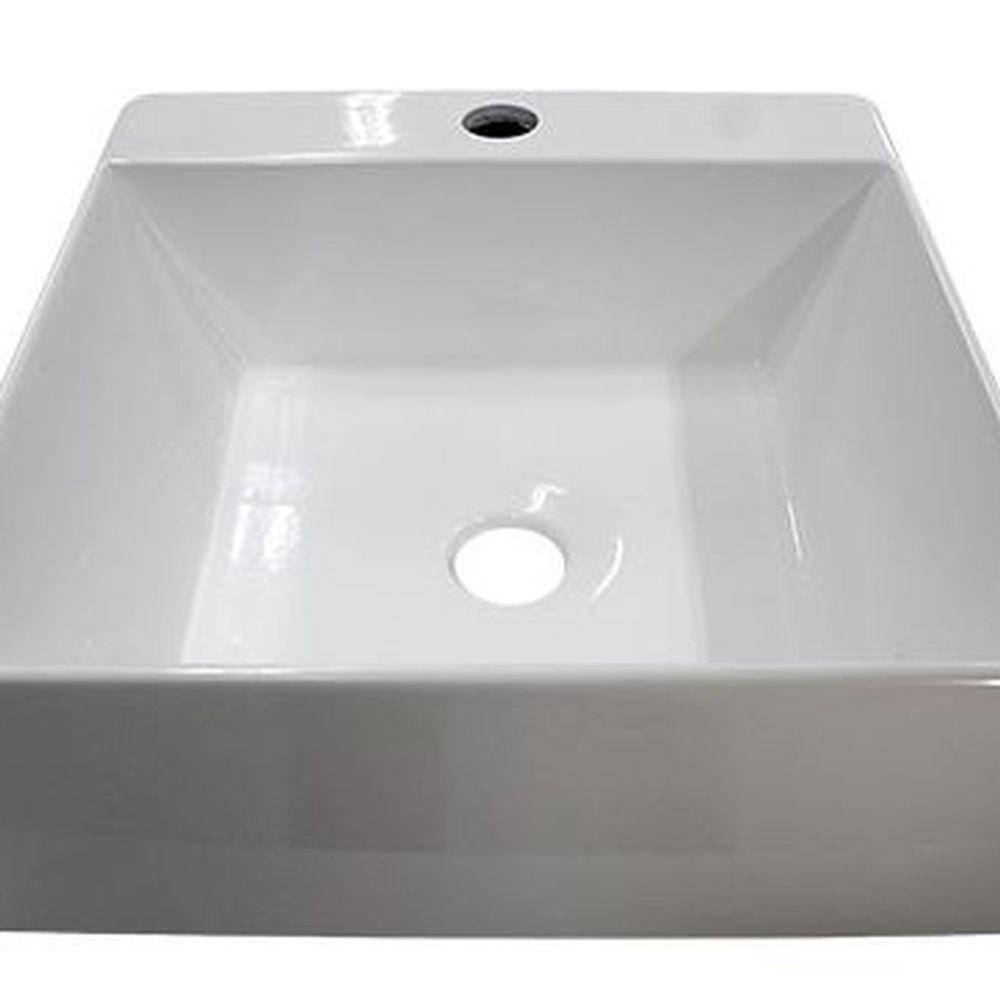 Cuba De Apoio Em Marmore Sintetico Cubo 35cmx37cm - Cozimax