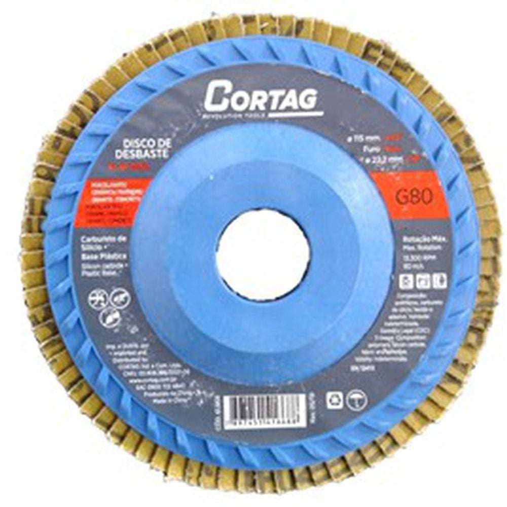 Disco De Debaste Tipo Flap 4.1/2`` 115mm G80 - Cortag
