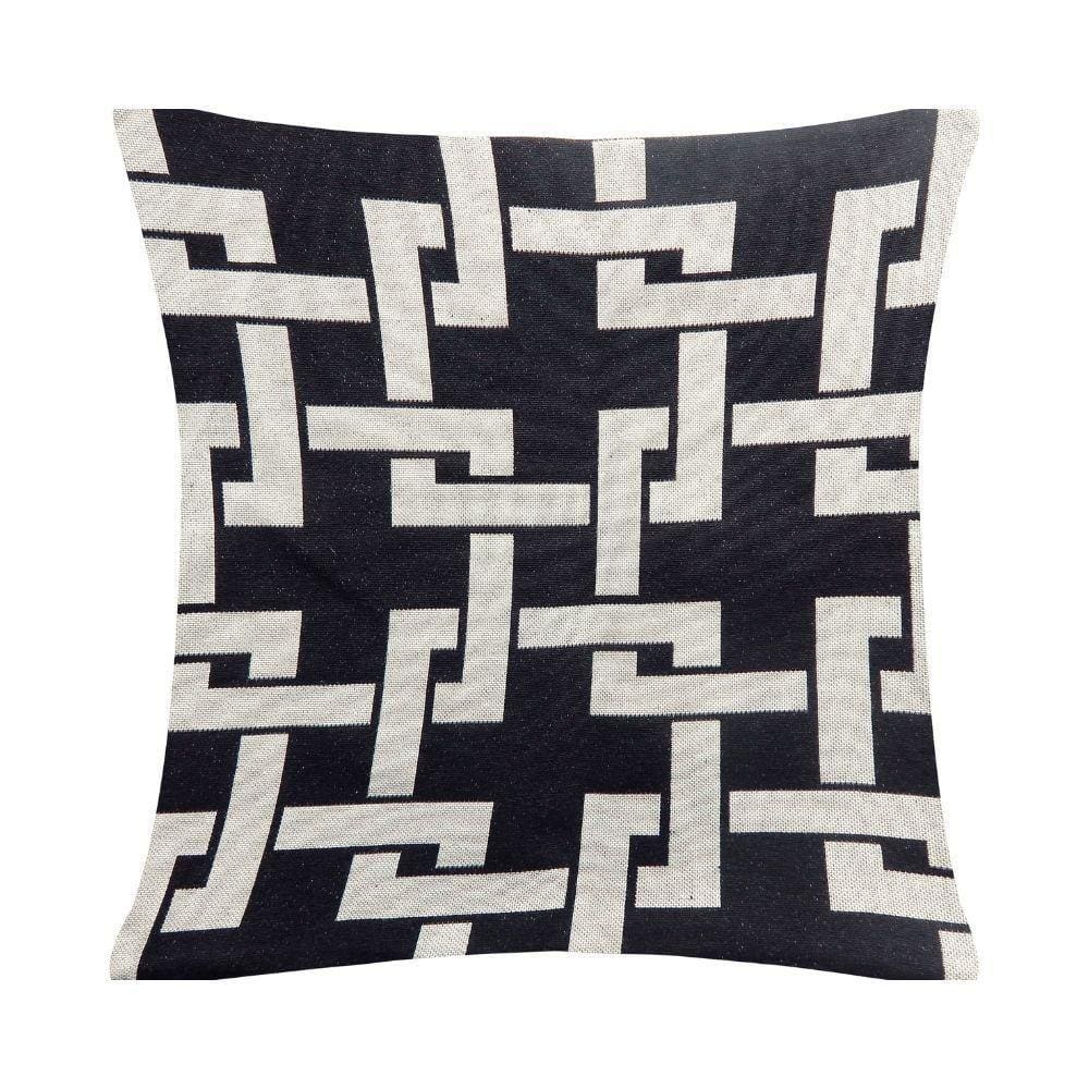 Capa De Almofada Grécia Preto Valle Enxovais 1 Peça