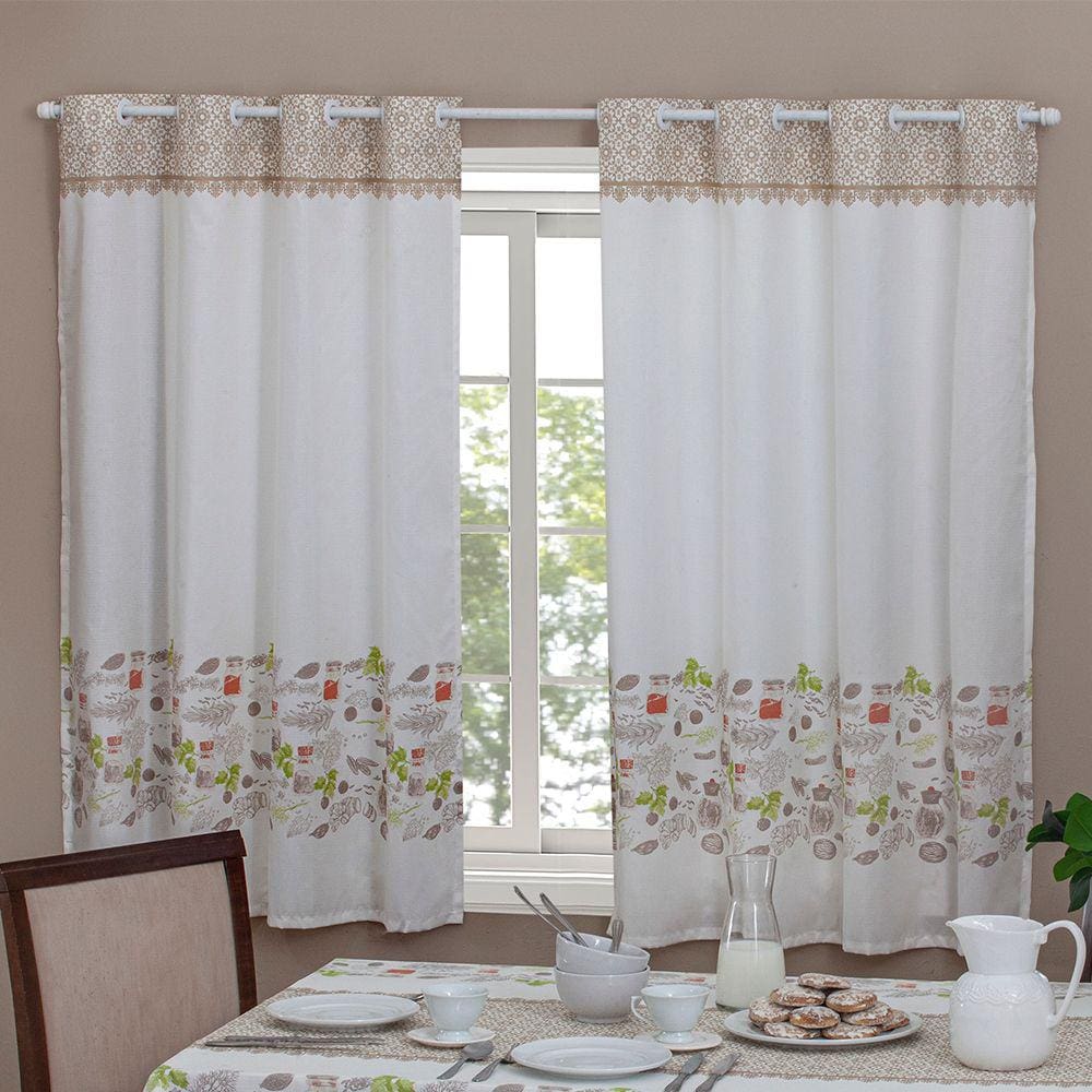 Cortina Cozinha Martina 2,00x1,40m Casa Alegre Casa Doro