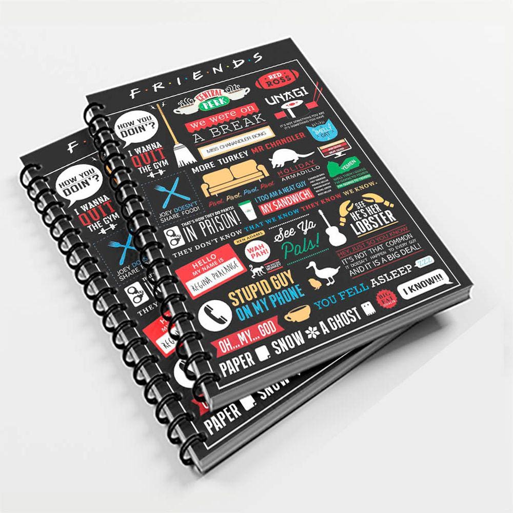Caderno Universitário 10 Mat Serie Friends Mod. 01