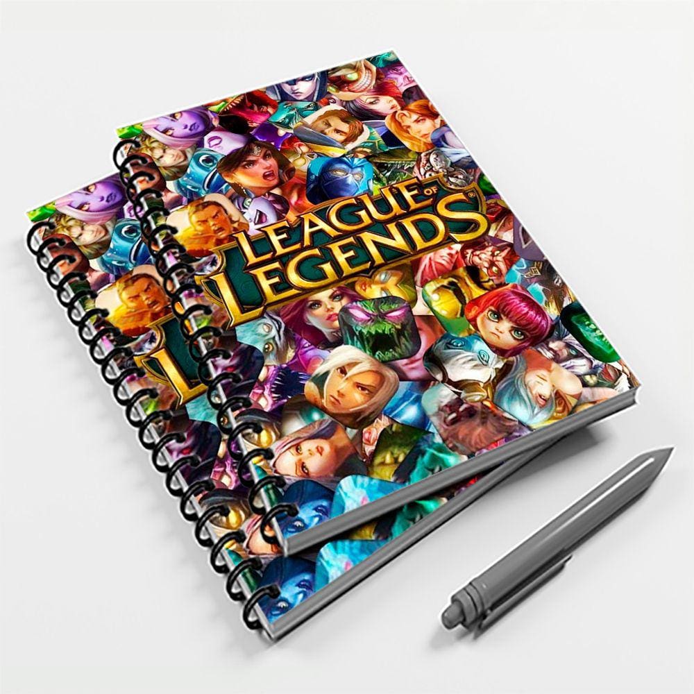 Caderno Universitário 96 Fls Jogo League Of Legends