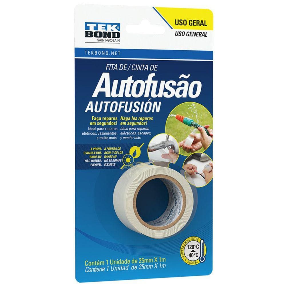 Fita Super Tape De Autofusao Blister 25mmx1m - Tekbond