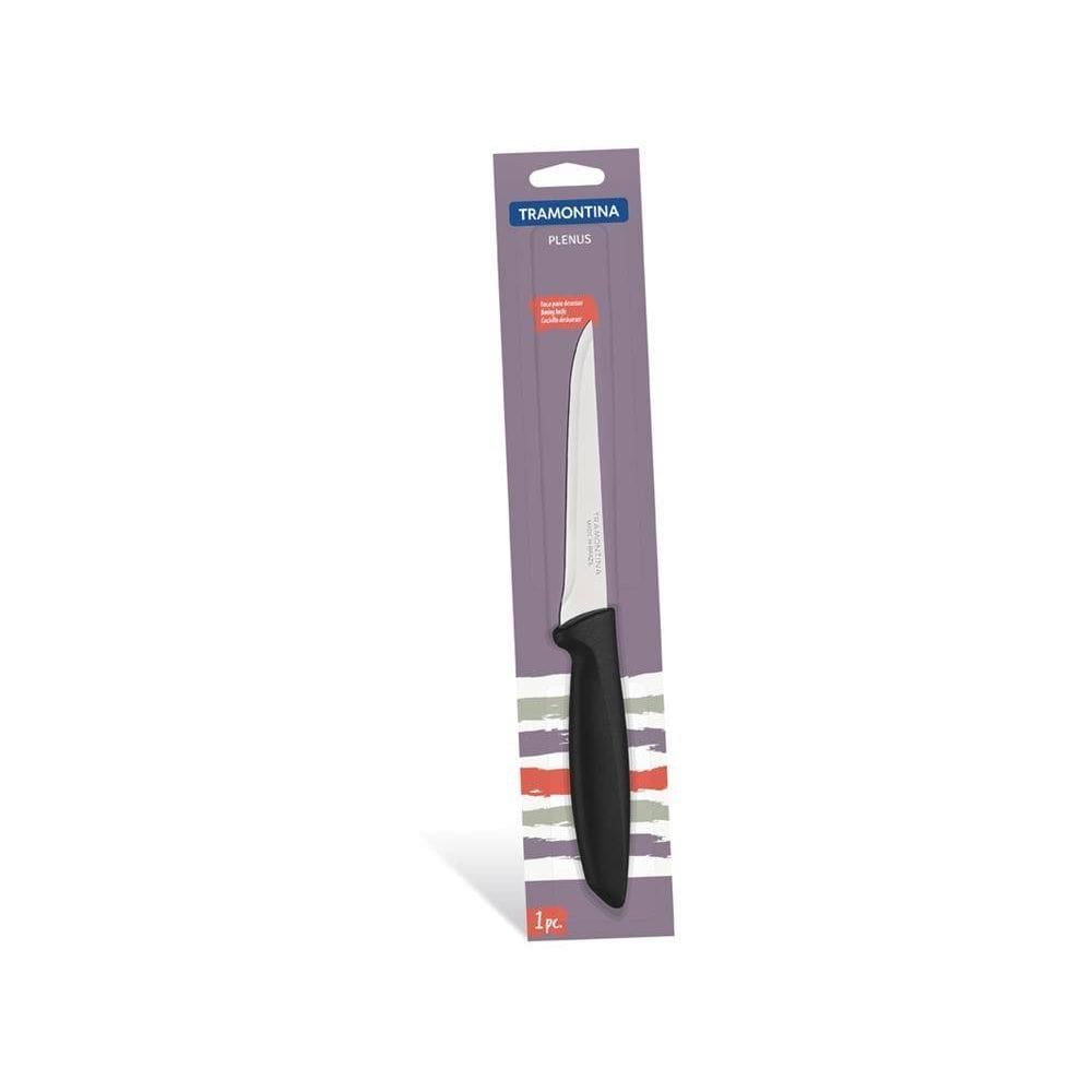 Faca Para Desossar 5 Plenus Preto Lamina De Aco Inox E Cabo De Polipropileno Tramontina