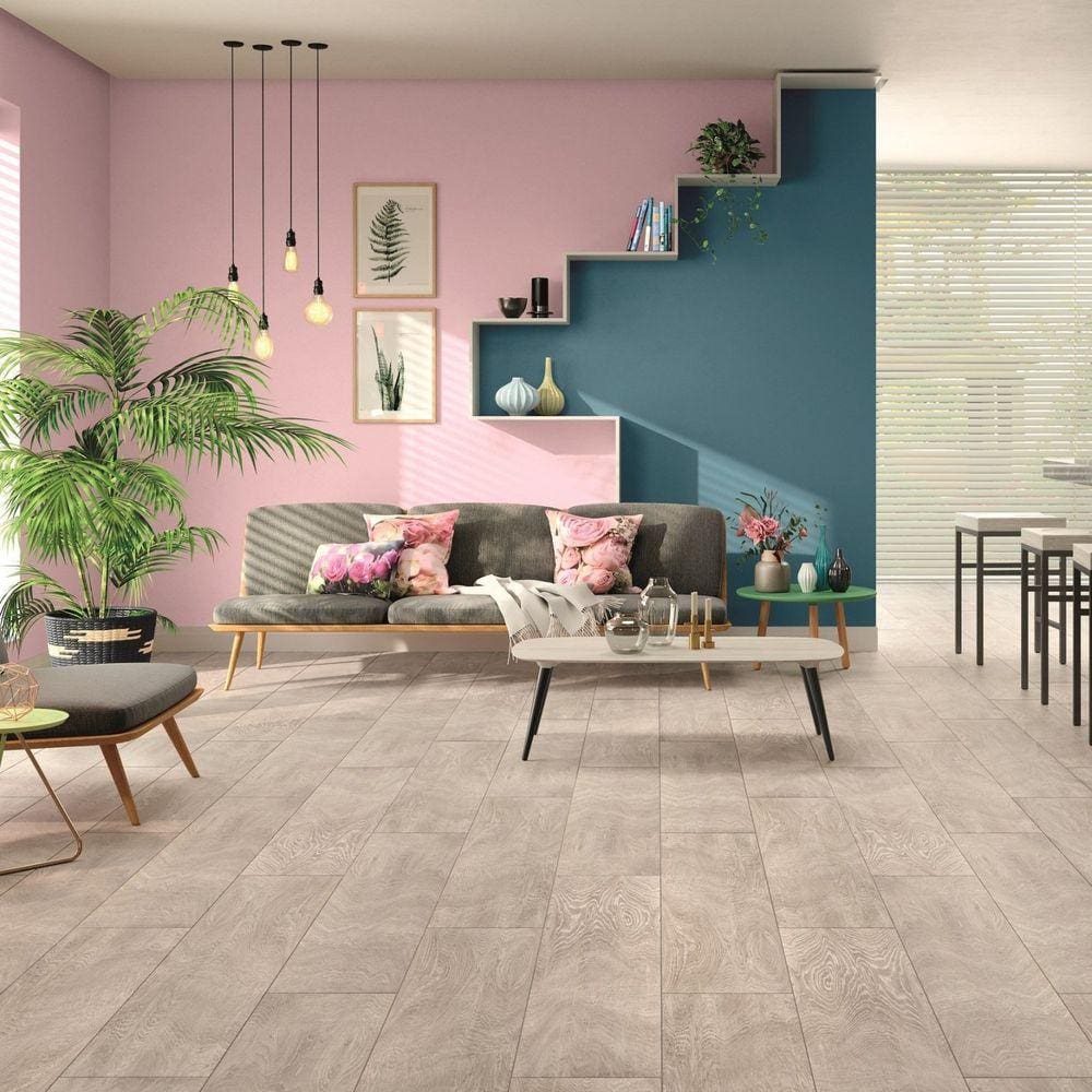 Piso Vinílico em Régua 121,92x22,86cm LVT Working Eucafloor - caixa com 3,62m2 - Alaska