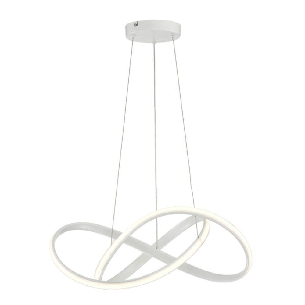 Pendente Luminária Strip 50X20cm 02 Metros De Cabo – Branco