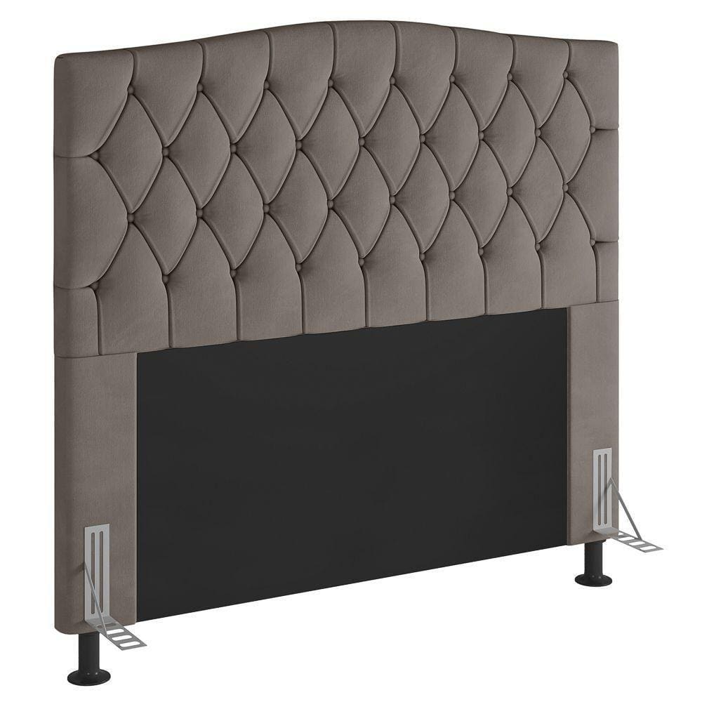 Cabeceira Queen Size Greta 160Cm Com Frame Bege