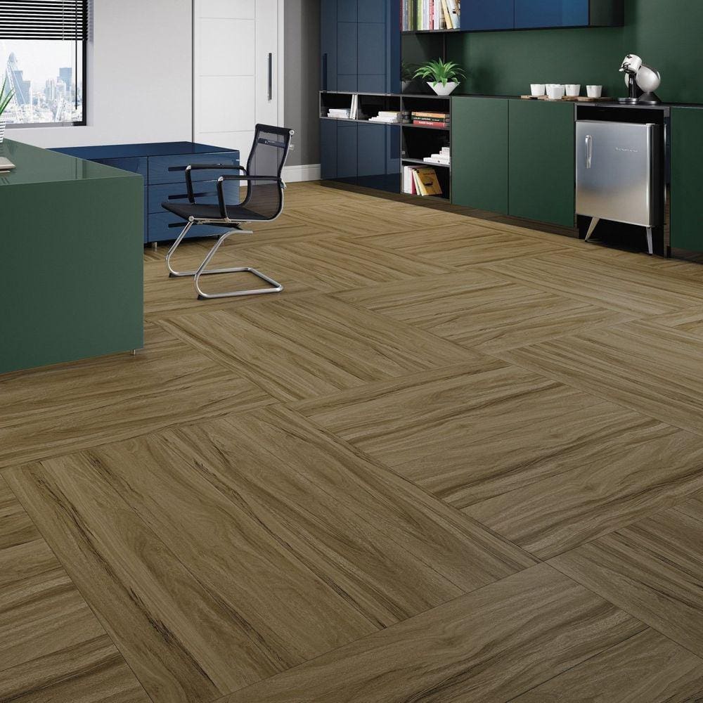 Piso Vinílico em Régua 122,9 x 23,8cm LVT Basic Eucafloor - caixa com 4,68 Unidade - Tucson