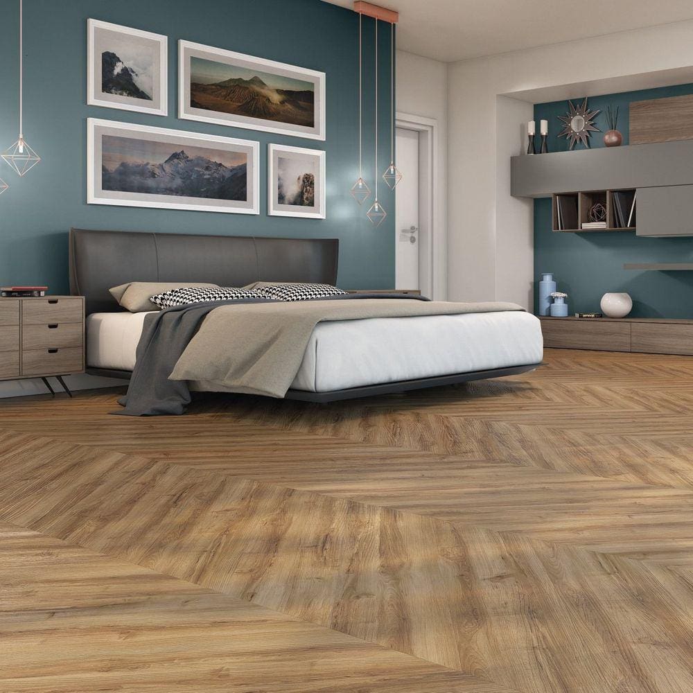 Piso Vinílico em Régua 121,92x22,86cm LVT Working Eucafloor - caixa com 3,62m2 - Texas