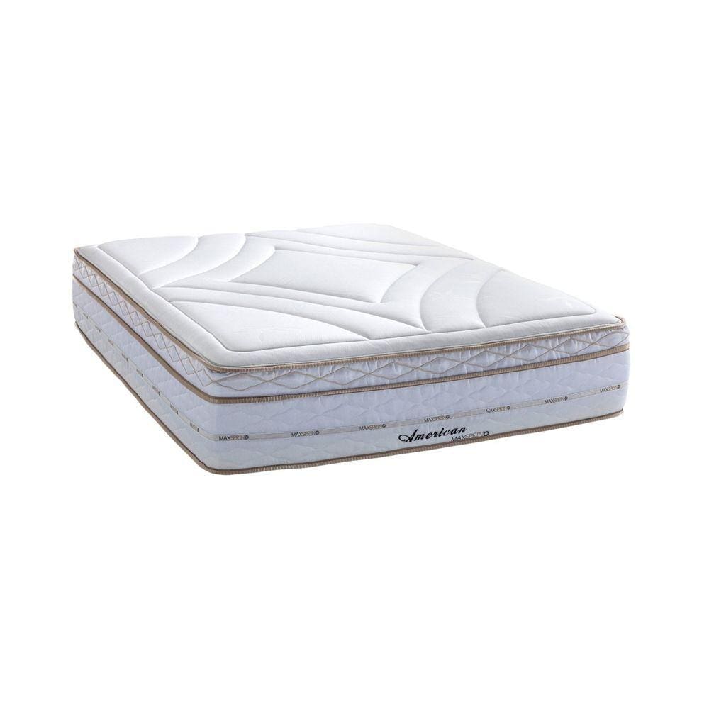 Colchão Casal Mola Maxspring 138x188x33cm Meca American One Side Pillow Herval Branco