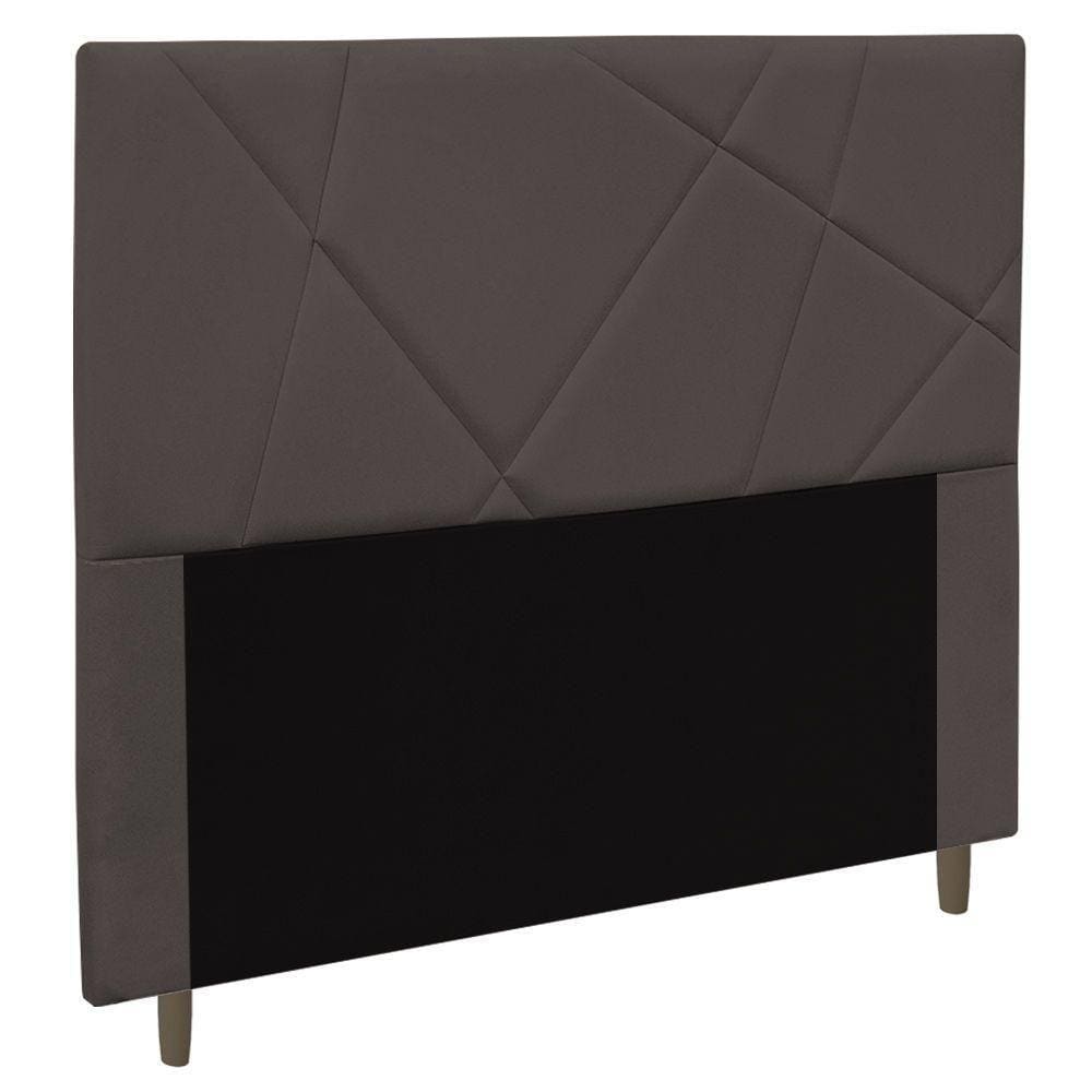 Cabeceira Cama Box Casal King Size Mali 195Cm Marrom