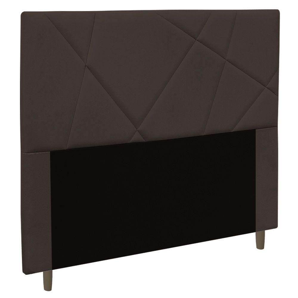 Cabeceira Cama Box Casal Queen Size Mali 160Cm Marrom