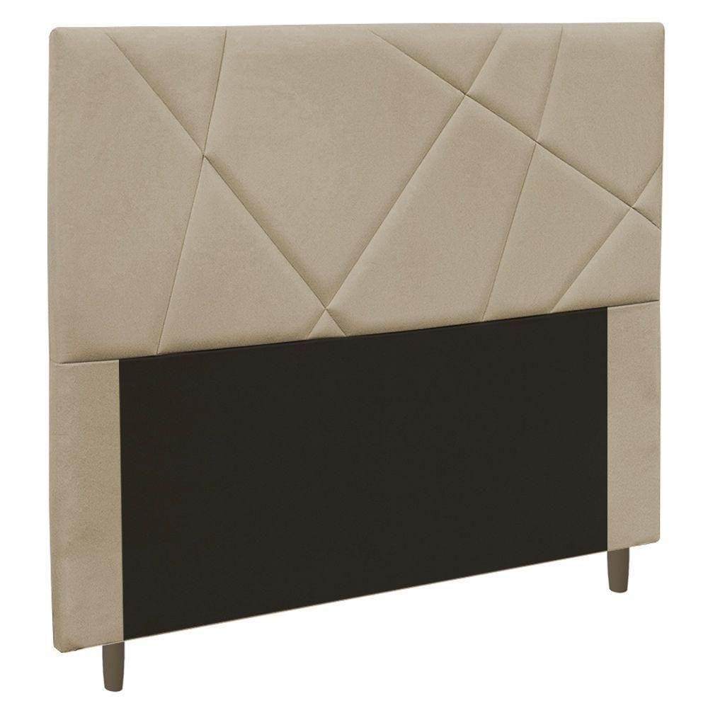 Cabeceira Cama Box Casal Queen Size Mali 160Cm Bege
