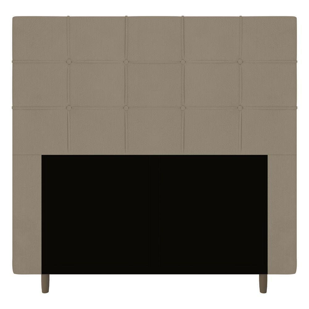 Cabeceira Cama Box Casal Queen Size Leiria 160Cm Bege