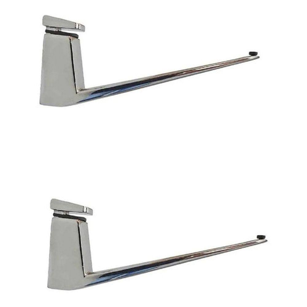 Suporte Para Prateleira Vidro/Madeira Omega 4 Peças
