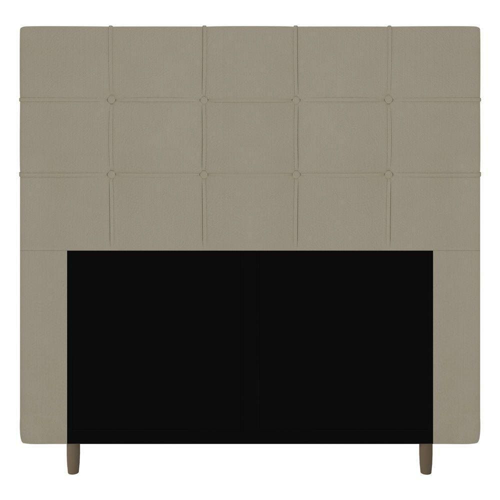 Cabeceira Cama Box Casal Queen Size Leiria 160Cm Bege
