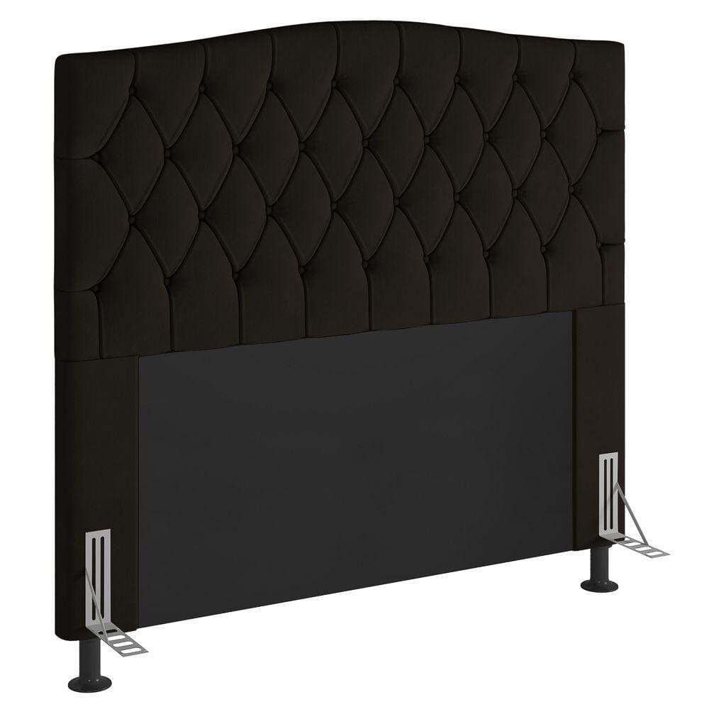 Cabeceira King Size Greta 193Cm Com Frame Marrom