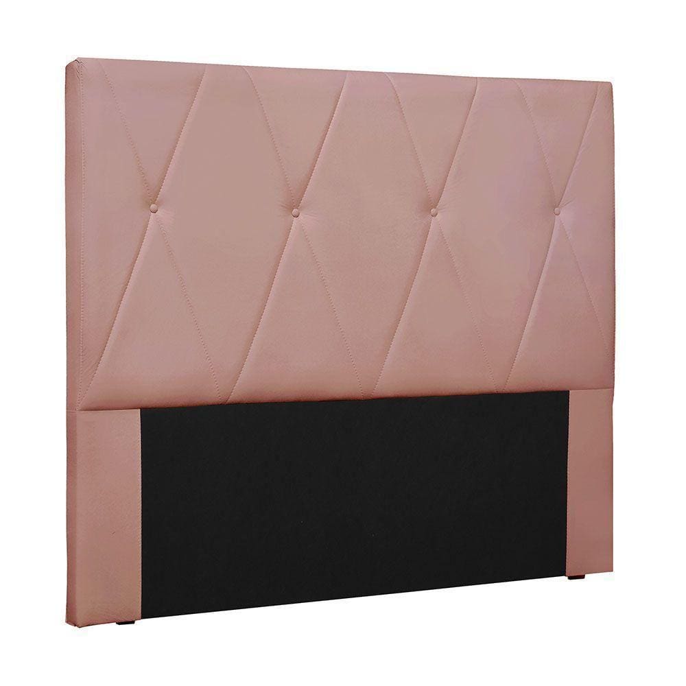 Cabeceira Para Cama Box Casal Aquilla 140Cm Veludo Rosa