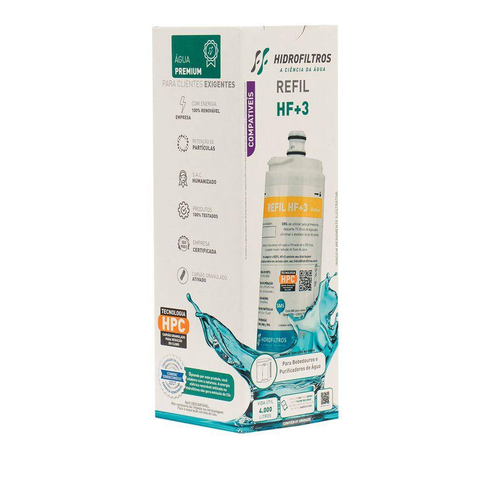 Refil Compatível para Purificador Ibbl Hf+3 Hidro Filtros