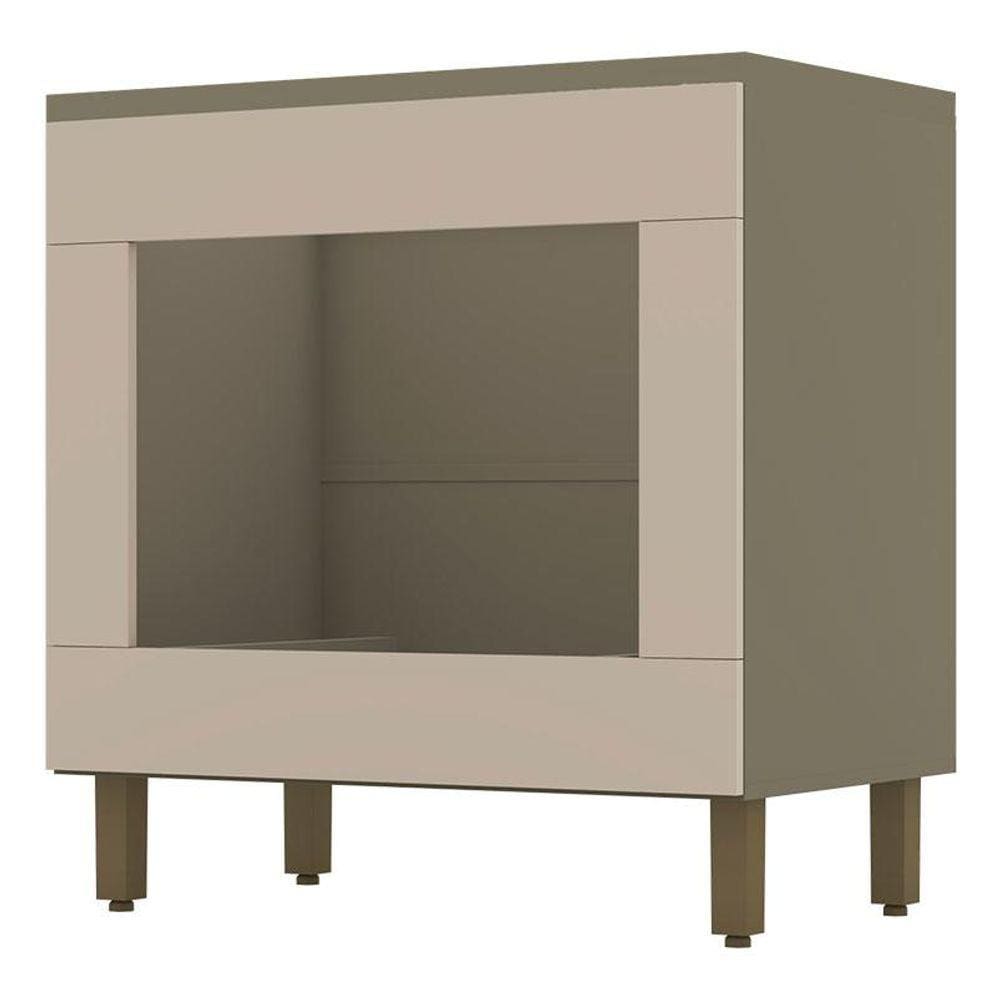 Balcão Forno de Embutir Connect com Tampo Para Cooktop Duna Cristal - Henn