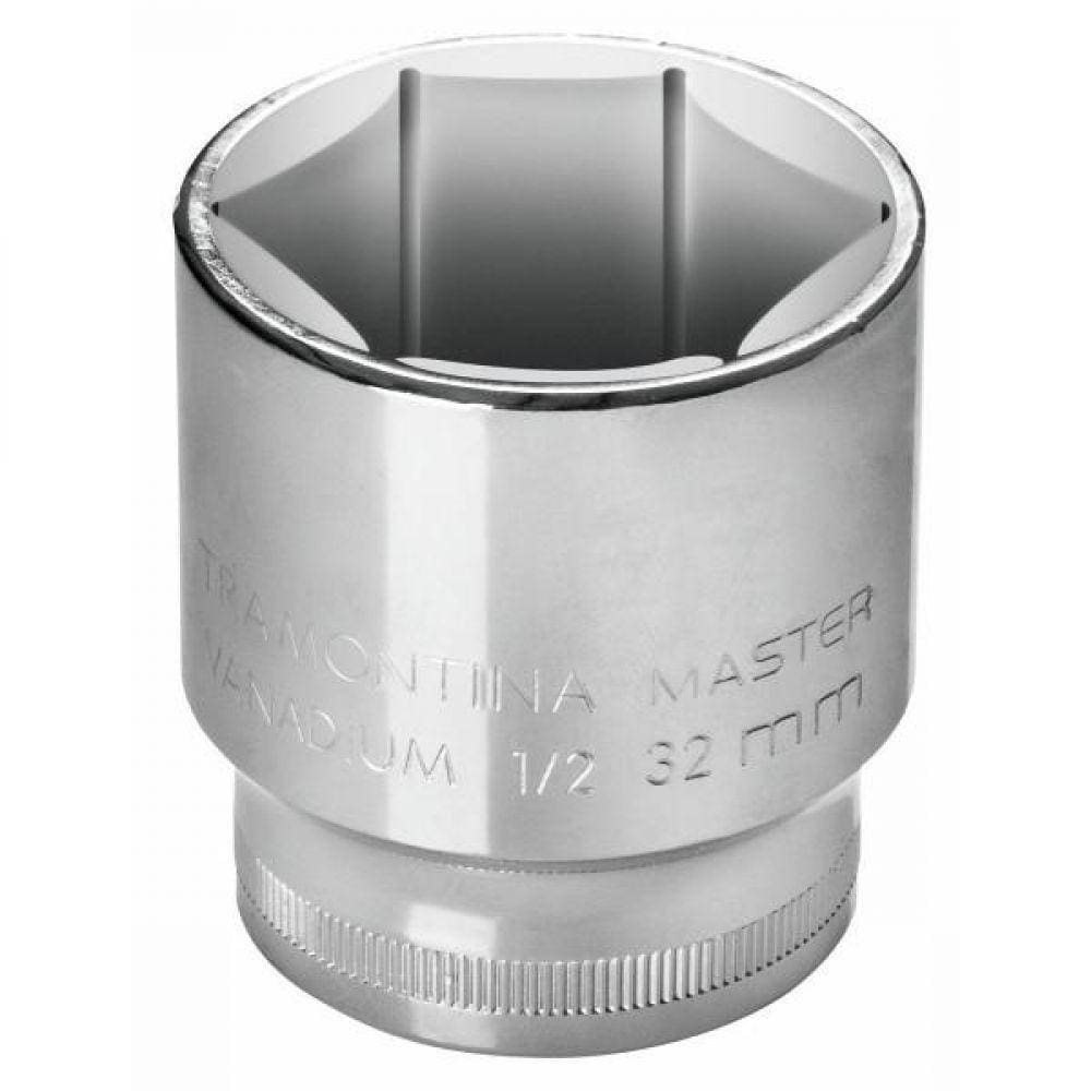Soquete Sextavado 11 Mm Encaixe 1/2´´ Com Acabamento Cromado