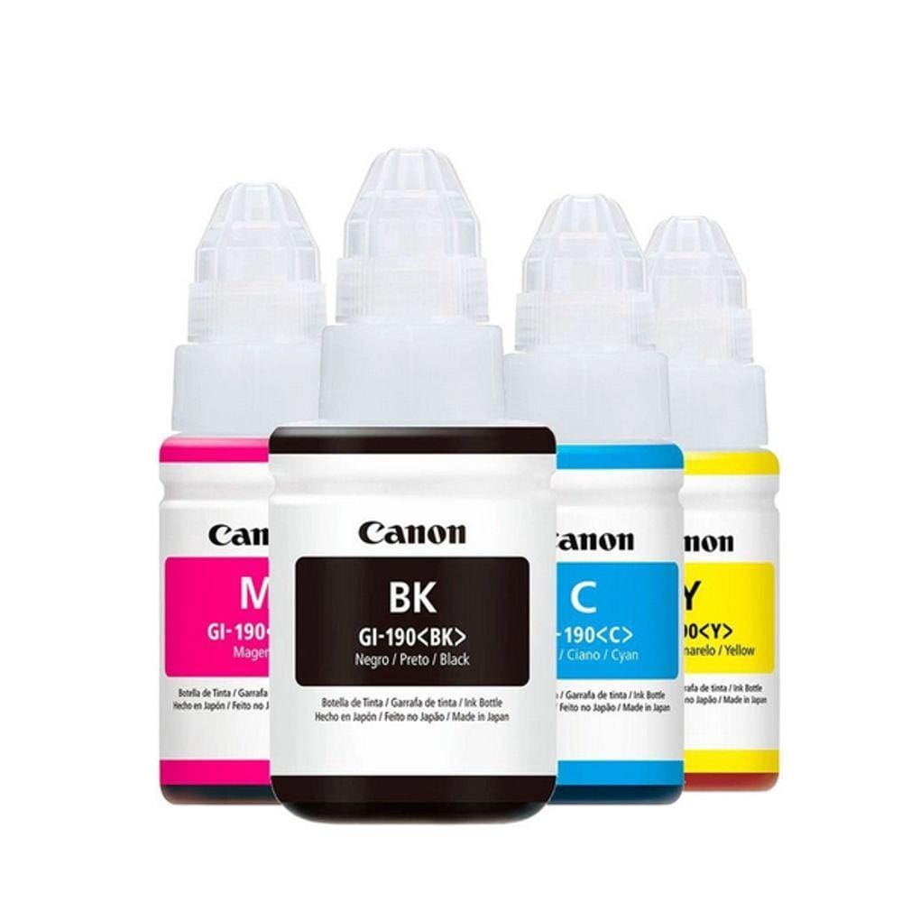 kit 4 Refil Tinta G3110 G3100 G190 BK C Y M