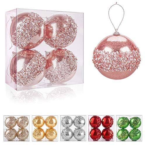 4 "enfeites de bola de Natal, 4pc | Extra 4 "enfeites de bola de Natal, 4pc | Extra