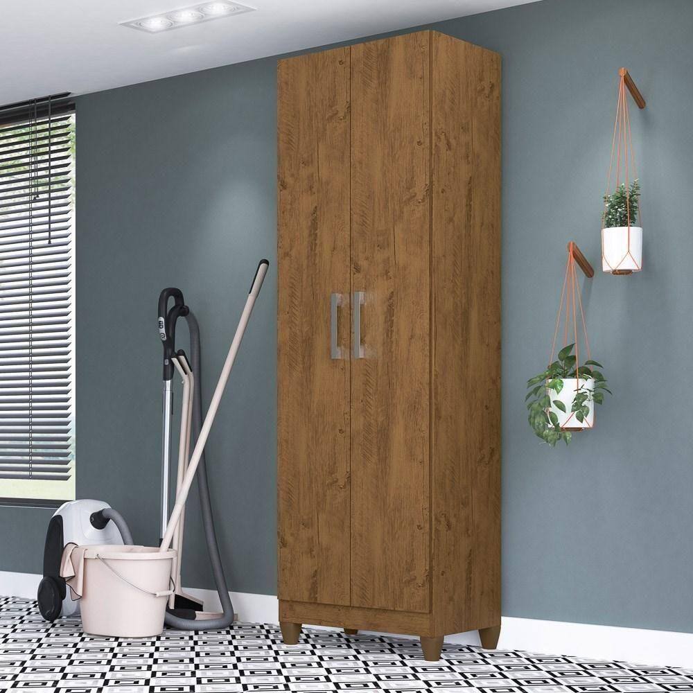 キモ パラダイスムーン NO.18 Armário Multiuso Organizador 2 Portas Castanho Wood | Extra