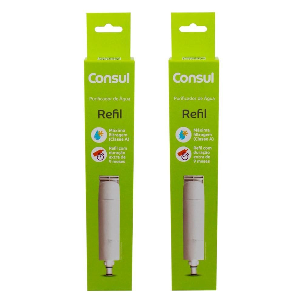 Kit Com 2 Refil Filtro Cix01ax Para Purificador De Água Consul