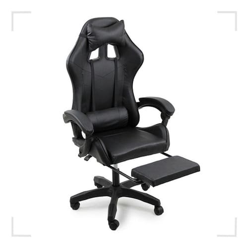 imagem-Cadeira Gamer Stillus Ergonômica Giratória Apoio Para Pés - Preto