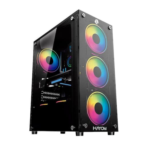 imagem-Gabinete Gamer Gb1749 Hayom Com 4 Fans Mid Tower