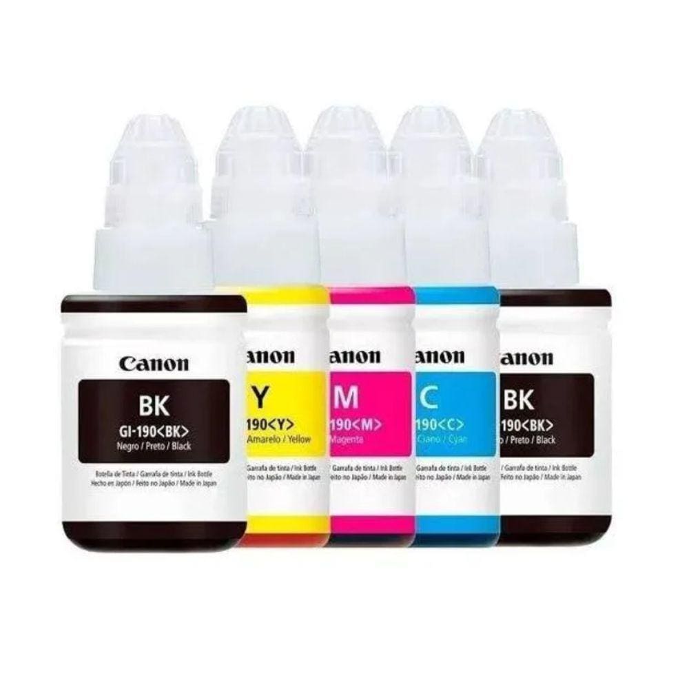 Kit 5 Refil Tinta Canon G190 G3110 G4100 G3100