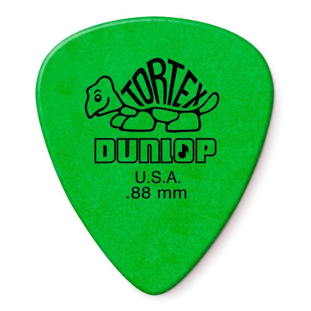 Palheta para Guitarra 0.88 mm Dunlop 418-088 Tortex Verde