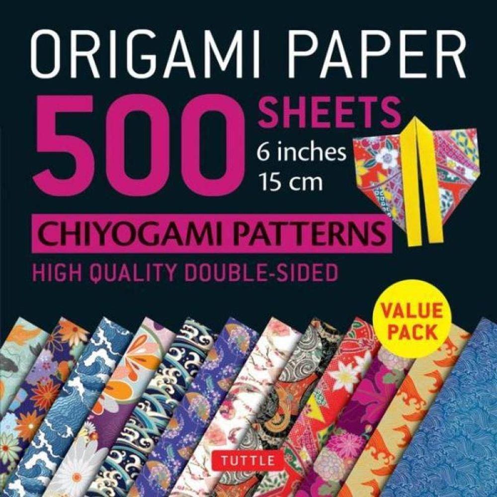 Origami Paper 500 Sheets Chiyogami Patterns 6 Inches 15Cm