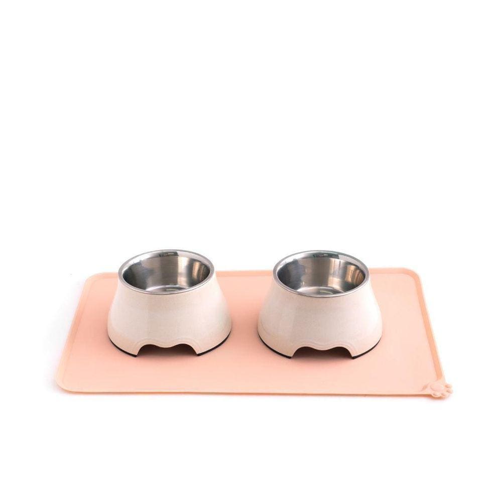 Kit Pet Com Comedouro Ou Bebedouro E Jogo Americano - 3Pçs
