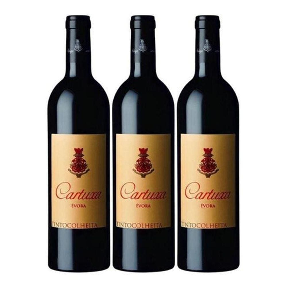 Vinho Cartuxa Colheita Tinto 750Ml Português - Kit Com 03 Un