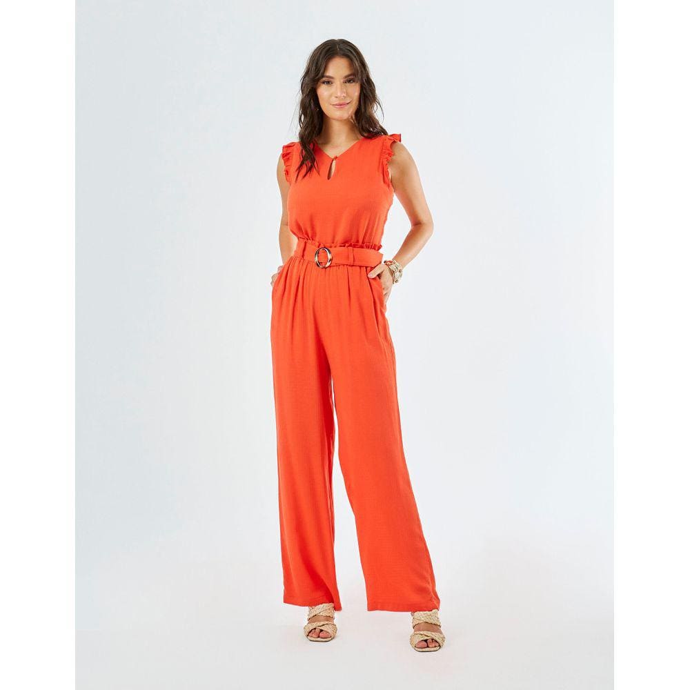 Calça Zinzane Feminino Clochard Viscose Especial - Coral