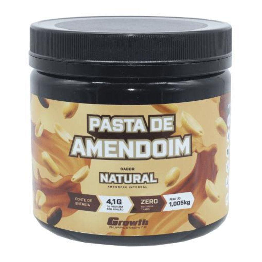 Pasta Amendoim Integral Growth 1Kg Fonte Nutrientes Natural