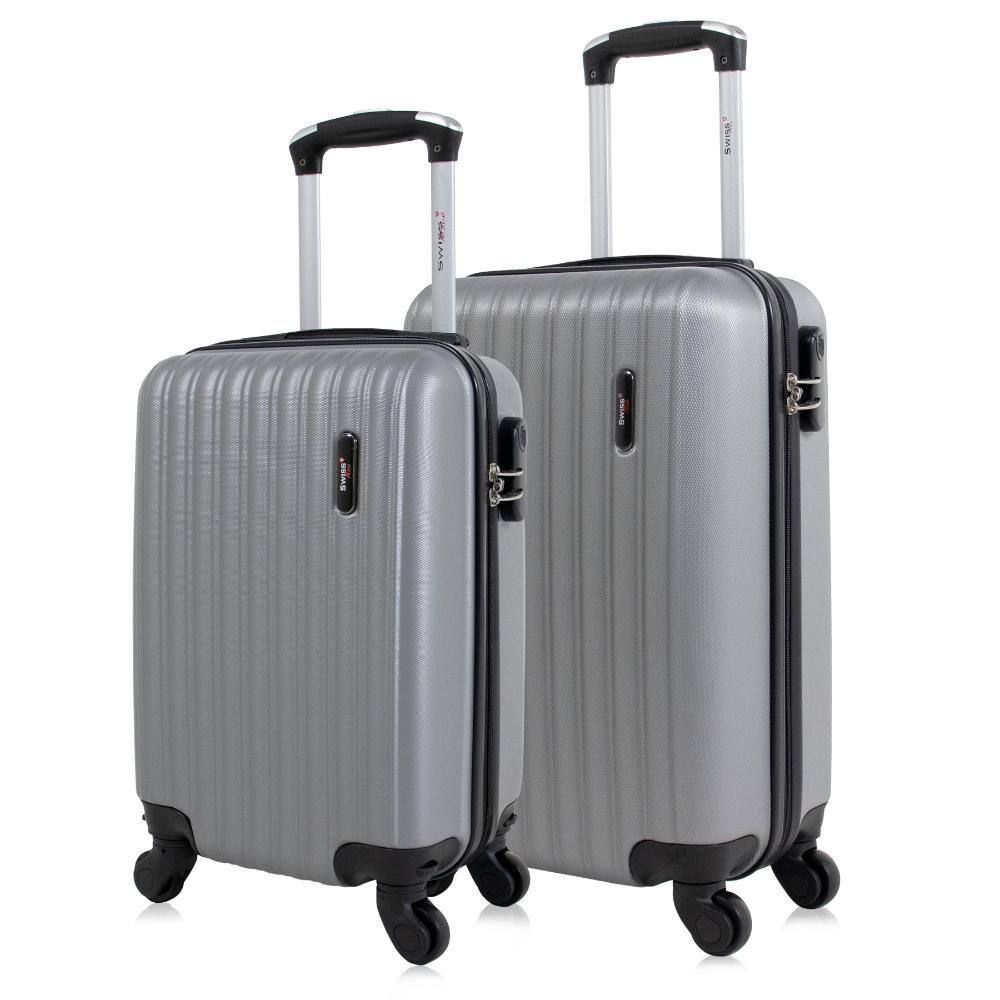 Kit mala de viagem PP e P Londres Prata Swiss Move