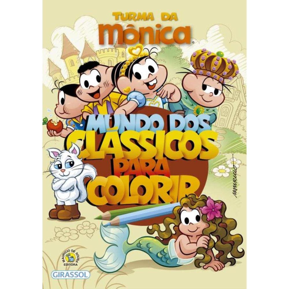 Turma Da Monica - Mundo Dos Classicos Para Colorir