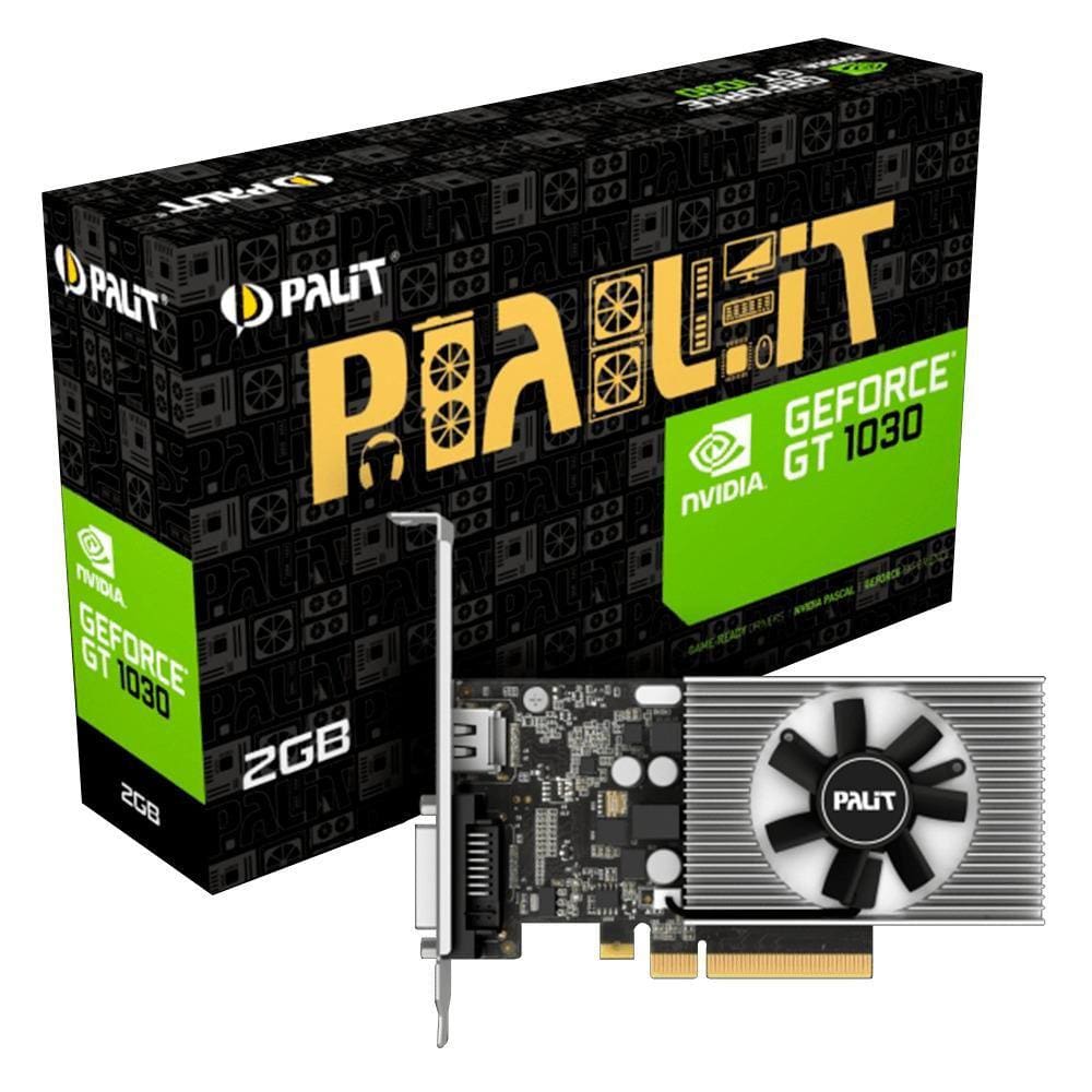 Placa De Video Palit Geforce Gt1030 2Gb Ddr4 64Bits Dvi Hdmi