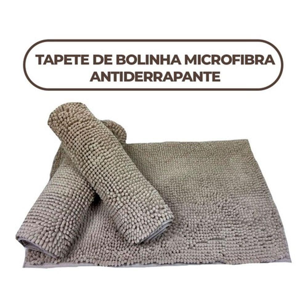 Tapete De Banheiro Antiderrapante Bolinha Microfibra 40x60