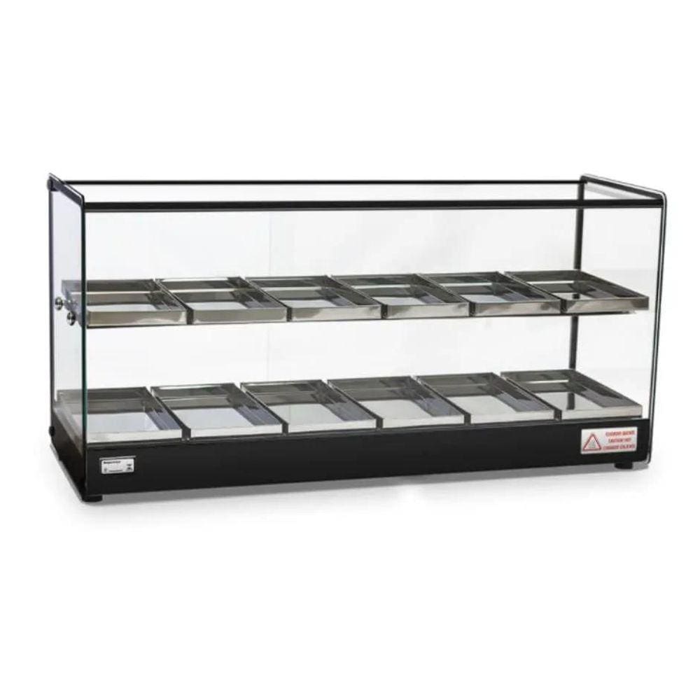 Estufa Vitrine Aquecedor Salgados Dupla 12 Bandejas Led 220V