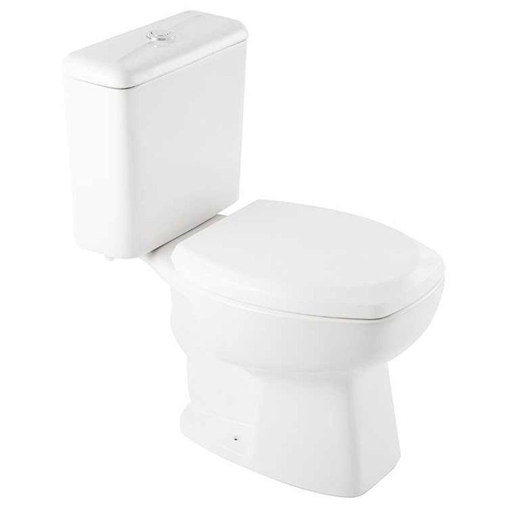 Bacia e Caixa Acoplada Louca Incepa Thema Branco