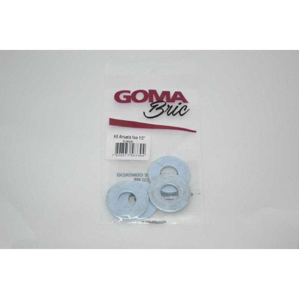 Arruela Lisa 1/2&quot; 04 Pecas Goma