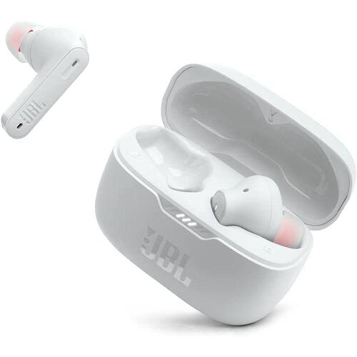 Fone de Ouvido JBL TUNE 230NC TWS Bluetooth C/ Tempo Máximo de Reprodução Até 8 Horas - Branco